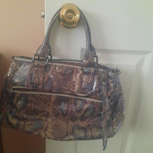 Aimee Kestenberg Lizard Embossed Multicolored Leather Handbag